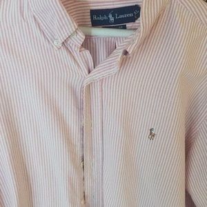 Polo Ralph Lauren Pink Stripe Oxford Button Down